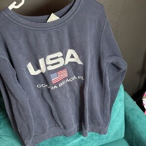USA Cocoa Beach Navy Sweater